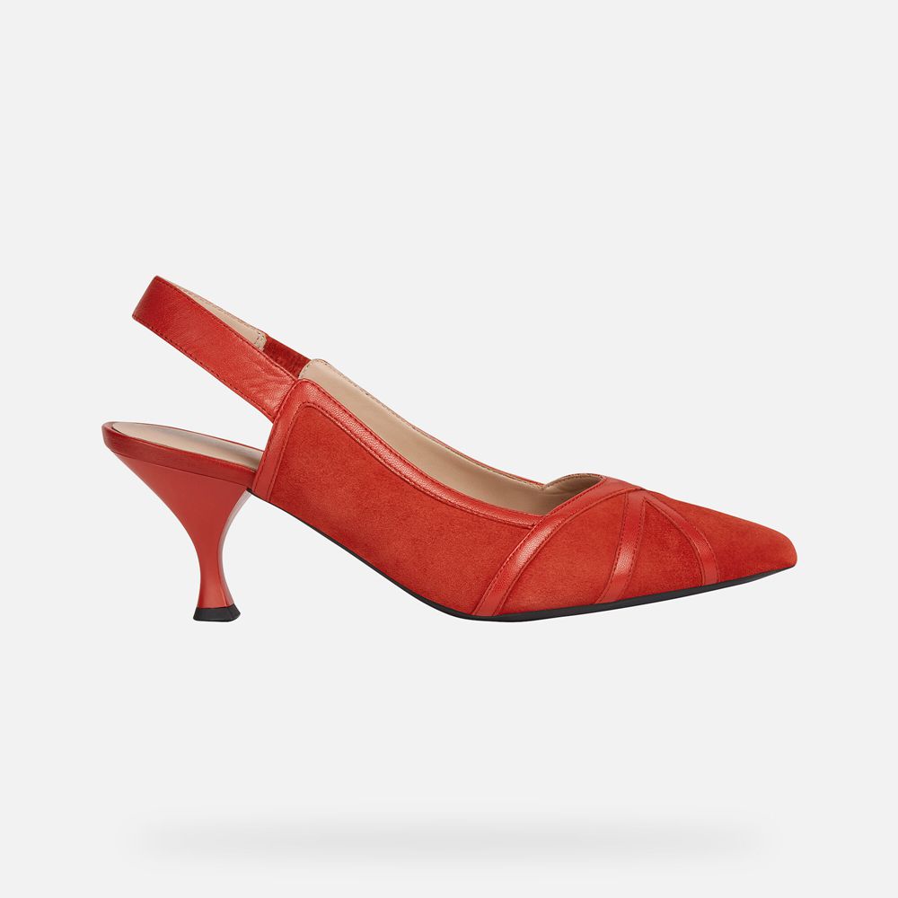 Geox Pumps Red Elisangel - Geox Womens Shoes - PYNAQV375